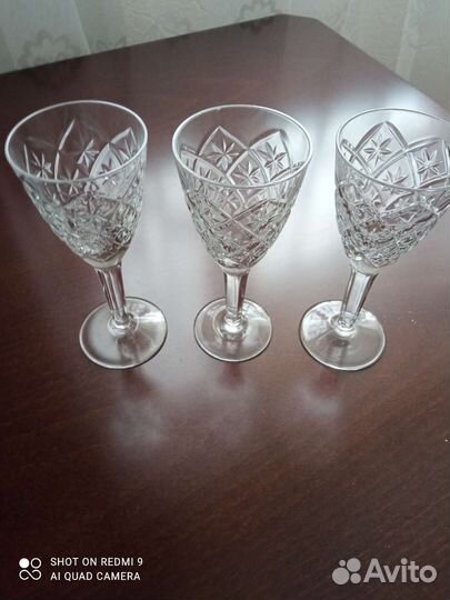 Фужеры хрустальные СССР