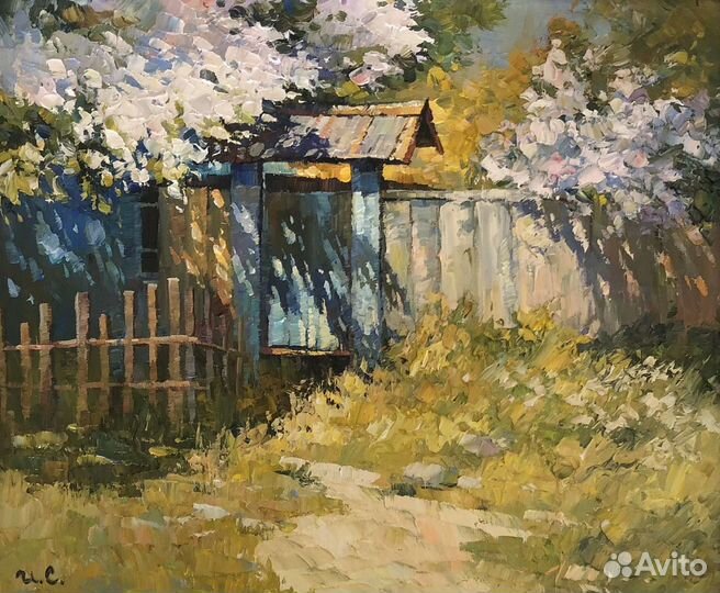 Картина маслом на холсте солнечная