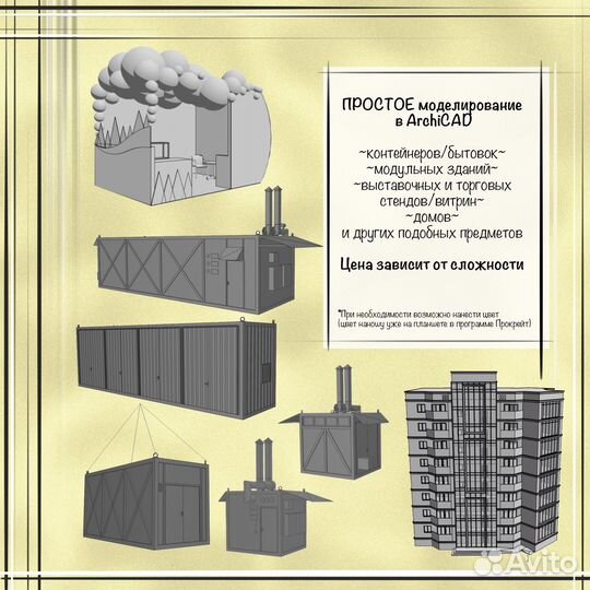 Модели 3Д в Архикад