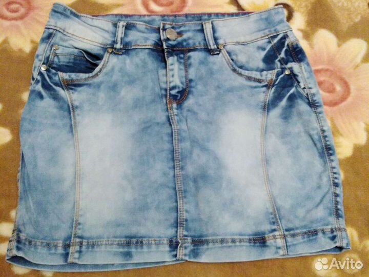 Юбка джинсовая