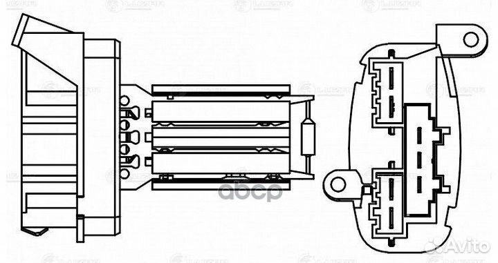 Резистор э/вент. отоп. для а/м Mercedes-Benz Sp