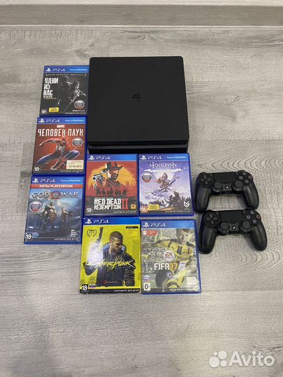 Sony PS4 500гб + 2 геймпада