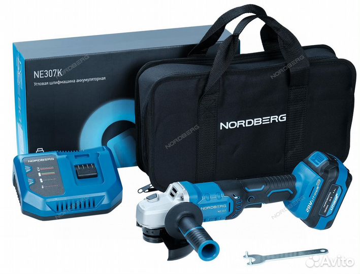 Болгарка аккумуляторная nordberg NE307K