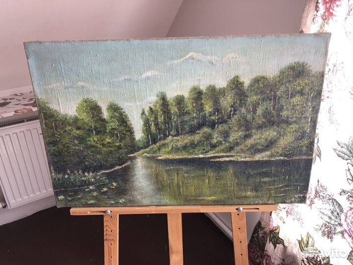 Картина полотно холст винтаж