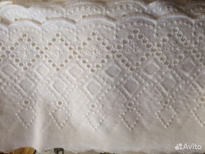 Новое кружево прошва шитьё на батисте СССР