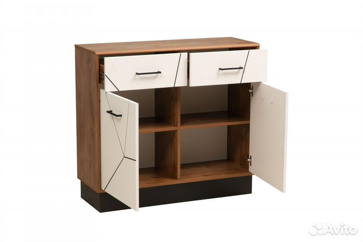 Комод Олмеко Гамма Белый 100х90х36