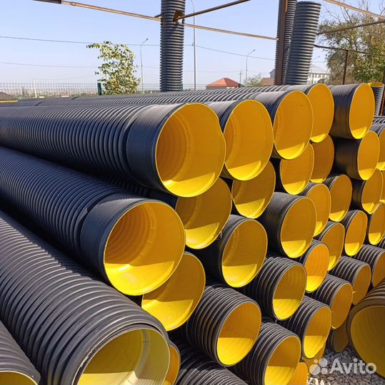 Труба гофрированная, канализационная