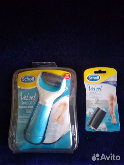 Электрическая роликовая пилка для педикюра scholl