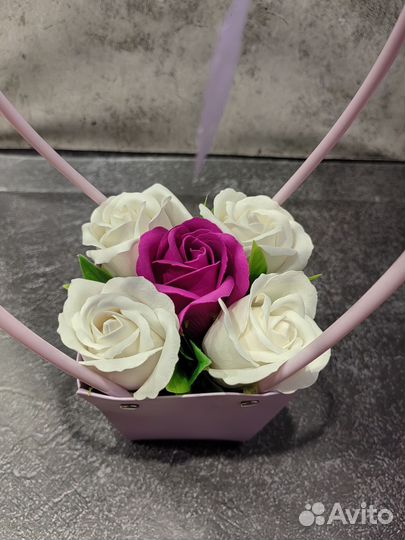 Букет цветов из мыла