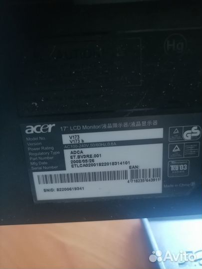 Монитор для компьютера acer