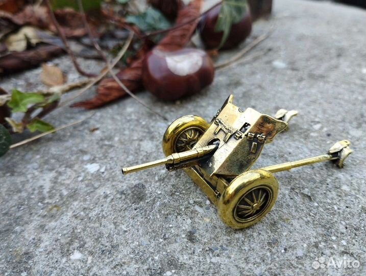 Модель пушки миниатюра бронза ручная работа