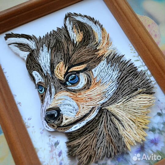 Картина из бумажных полос в технике квиллинг