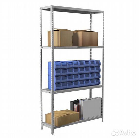 Стеллаж металлический с усиленными стойками