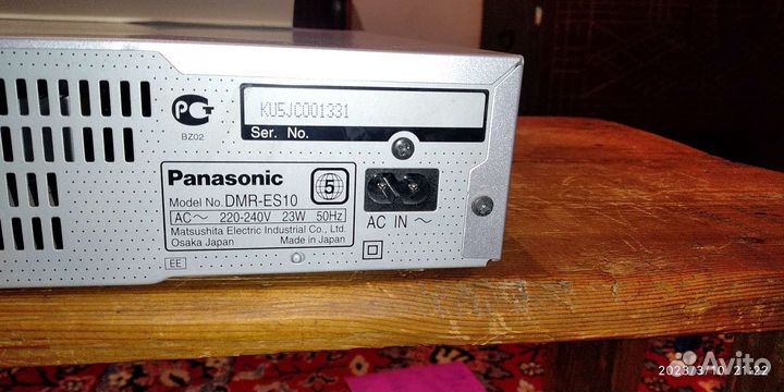 Dvd проигрыватель Panasonic,формат Dvd ram