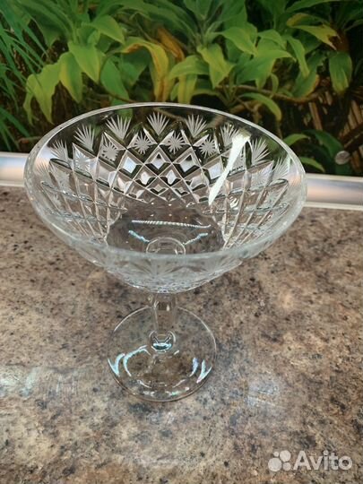 Ваза для конфет на ножке. Хрусталь.ссср, 1960-1980