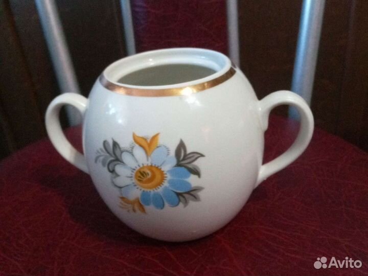 Сахарница фарфоровая Песочное