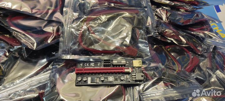 Новый райзер 009s 6pin + molex