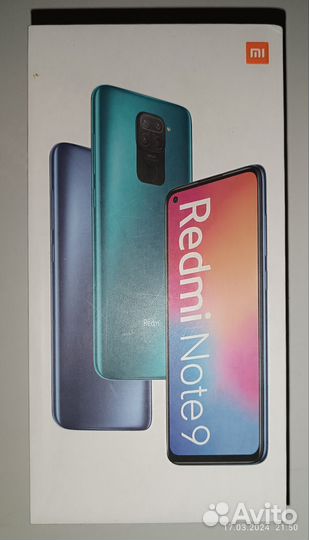 Xiaomi Redmi Note 9, 3/64 ГБ