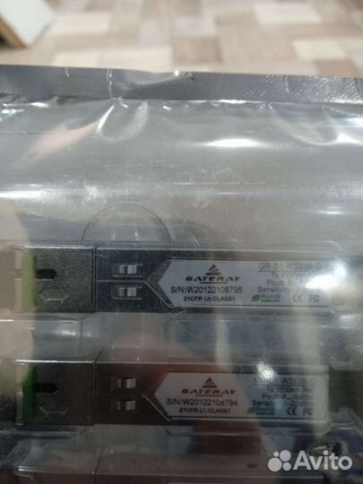 Одноволоконный оптический sfp модуль (зелёный)