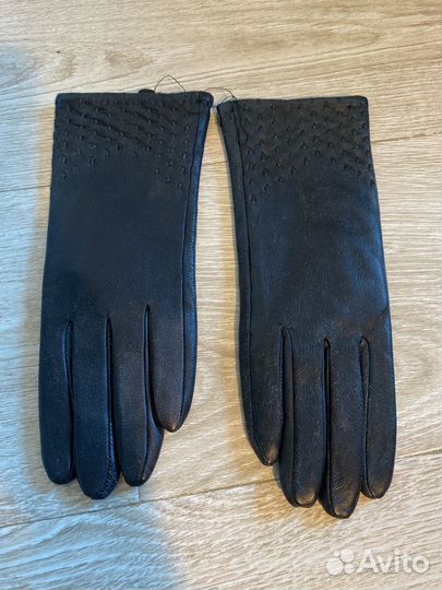 Мужские кожаные перчатки новые