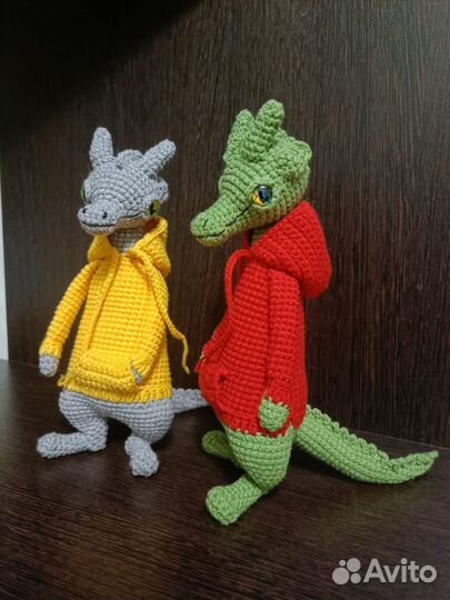Вязаные игрушки дракон ручная работа
