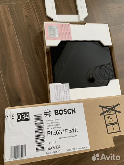 Варочная панель индукция bosch PIE631FB1E