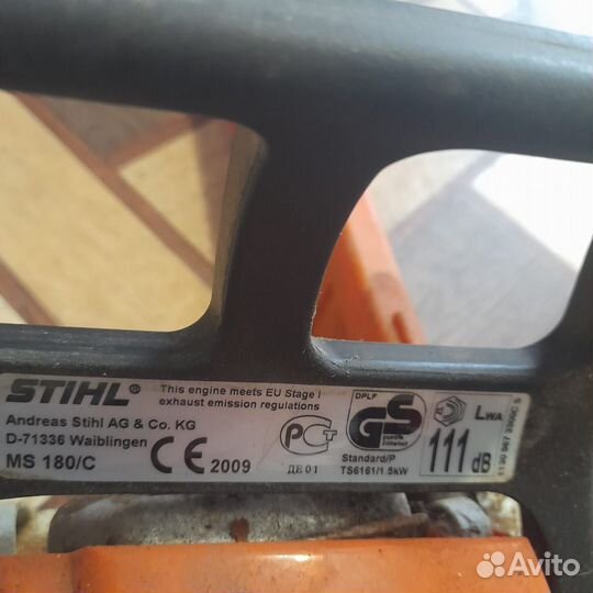 Бензопила stihl ms 180/C