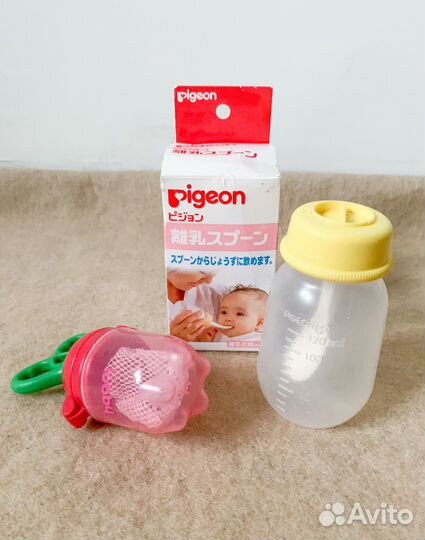 Ниблер lubby и бутылка ложка pigeon