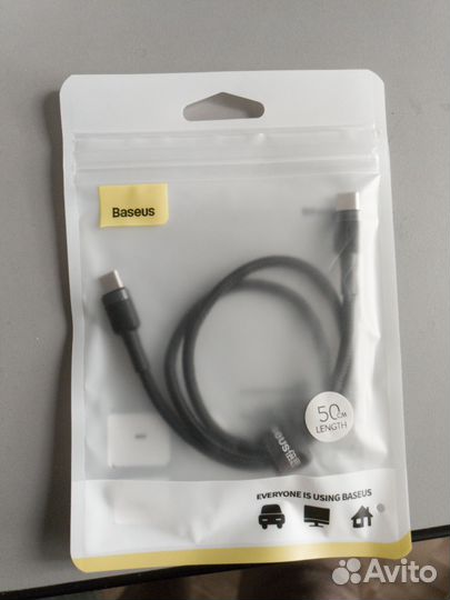 Кабель type c - type c baseus 100w fast charge