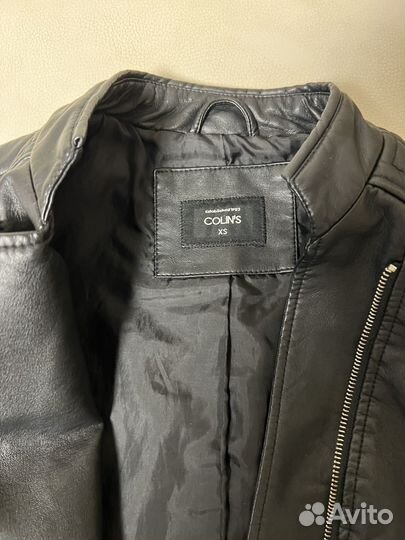 Куртка кожаная colins xs