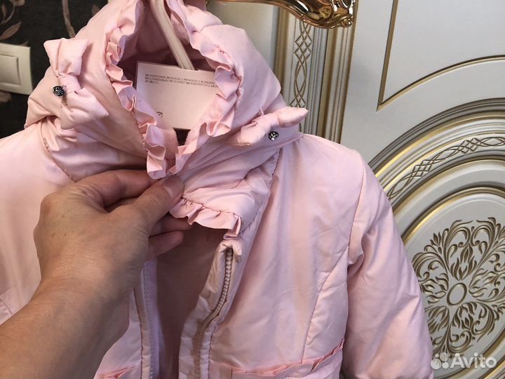 Пуховик для девочки 74 см