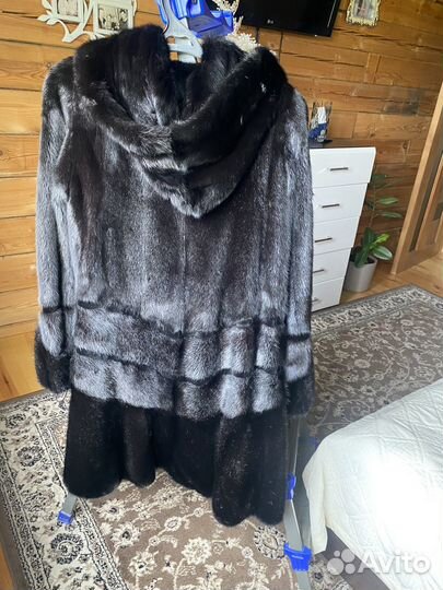 Шуба норковая 42 44 черная