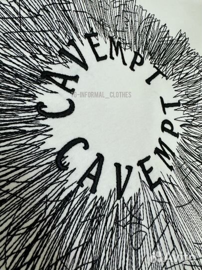 Футболка Cavempt белая опиум