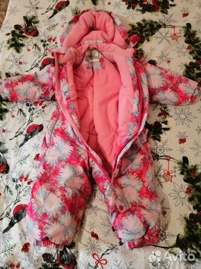 Зимний комбинезон для девочки 98