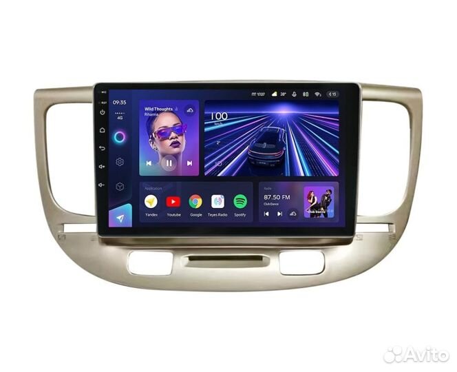 Магнитола Киа Рио 2 2005-2011 Андроид Teyes CC3