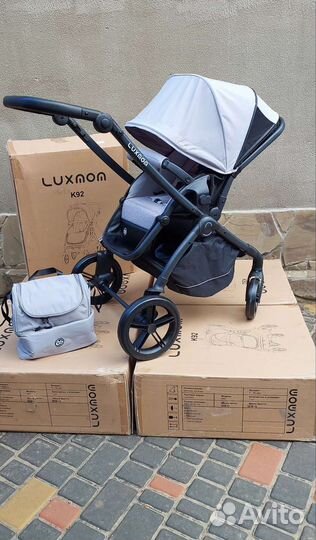 Коляска 2024 Реверсивный блок (светло-серая)