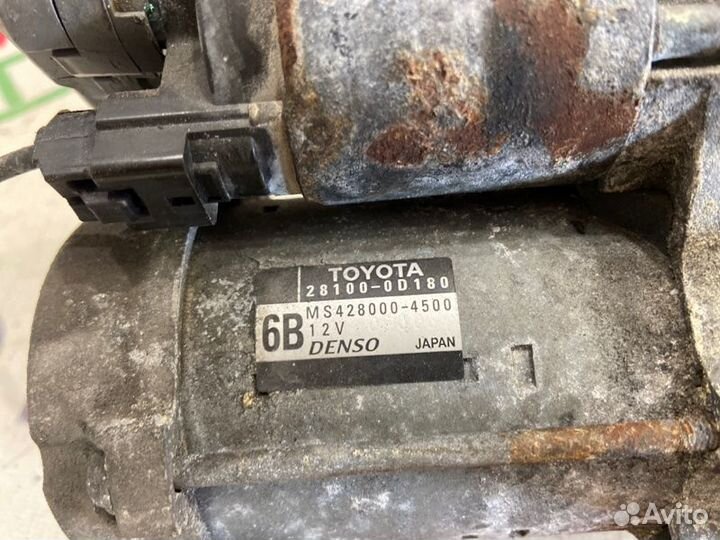 Стартер Toyota Avensis T25 1zzfe 2007