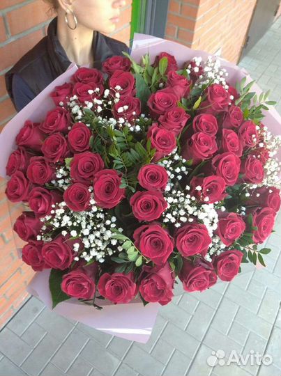 Букет цветов из 51 розы