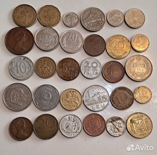 Мешок монет Мира,150 без повторов Монетое Изобилие