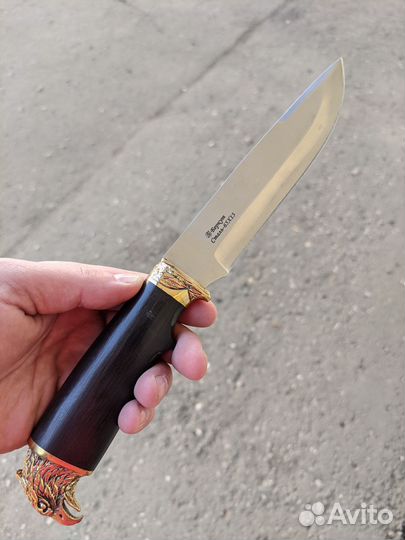 Нож Беркут сталь 65х13 с ножнами