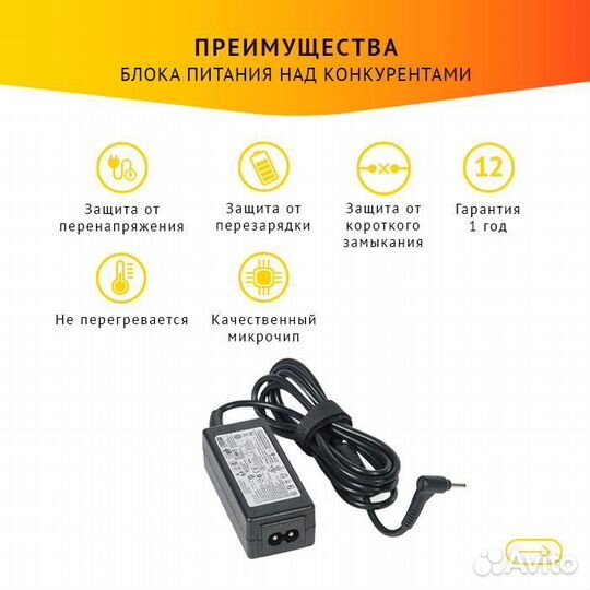 Блок питания Samsung AA-PA3N40W