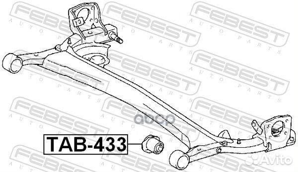 Сайленблок задней балки (toyota yaris