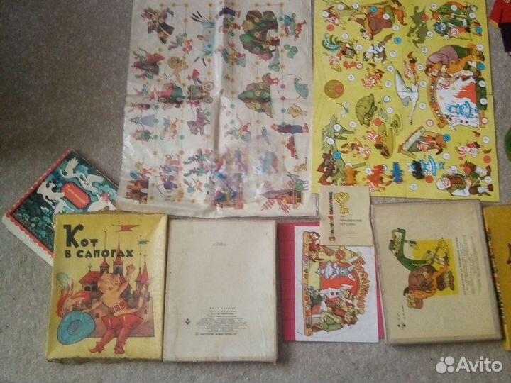 Настольные игры СССР в коробках