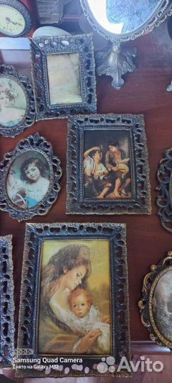 Шелкография в бронзовых рамочках