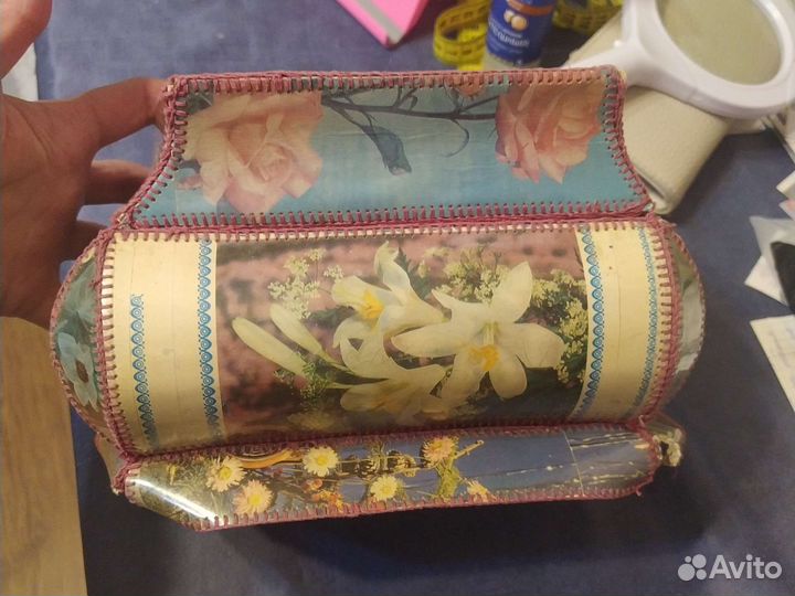 Шкатулка СССР из открыток 1980г