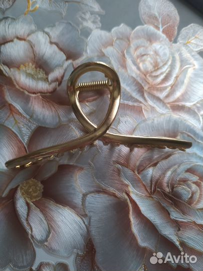 Заколка краб новая 11 см, металл