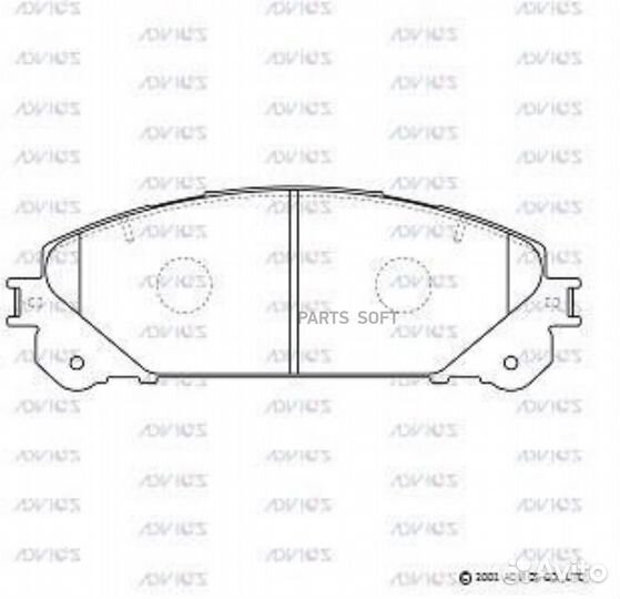 Advics A1N191 Дисковые тормозные колодки advics