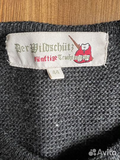 Винтажный баварский кардиган шерсть 44-46