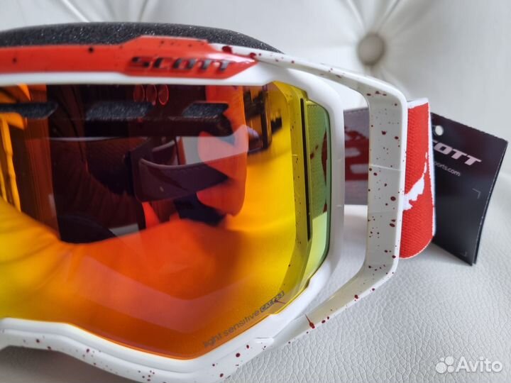Очки scott Prospect Snow Cross LS white red red ch