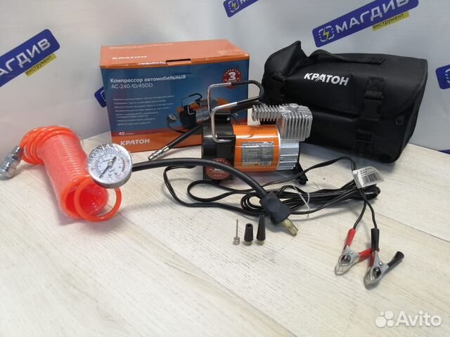 Компрессор воздушный компактный для автомобиля 45